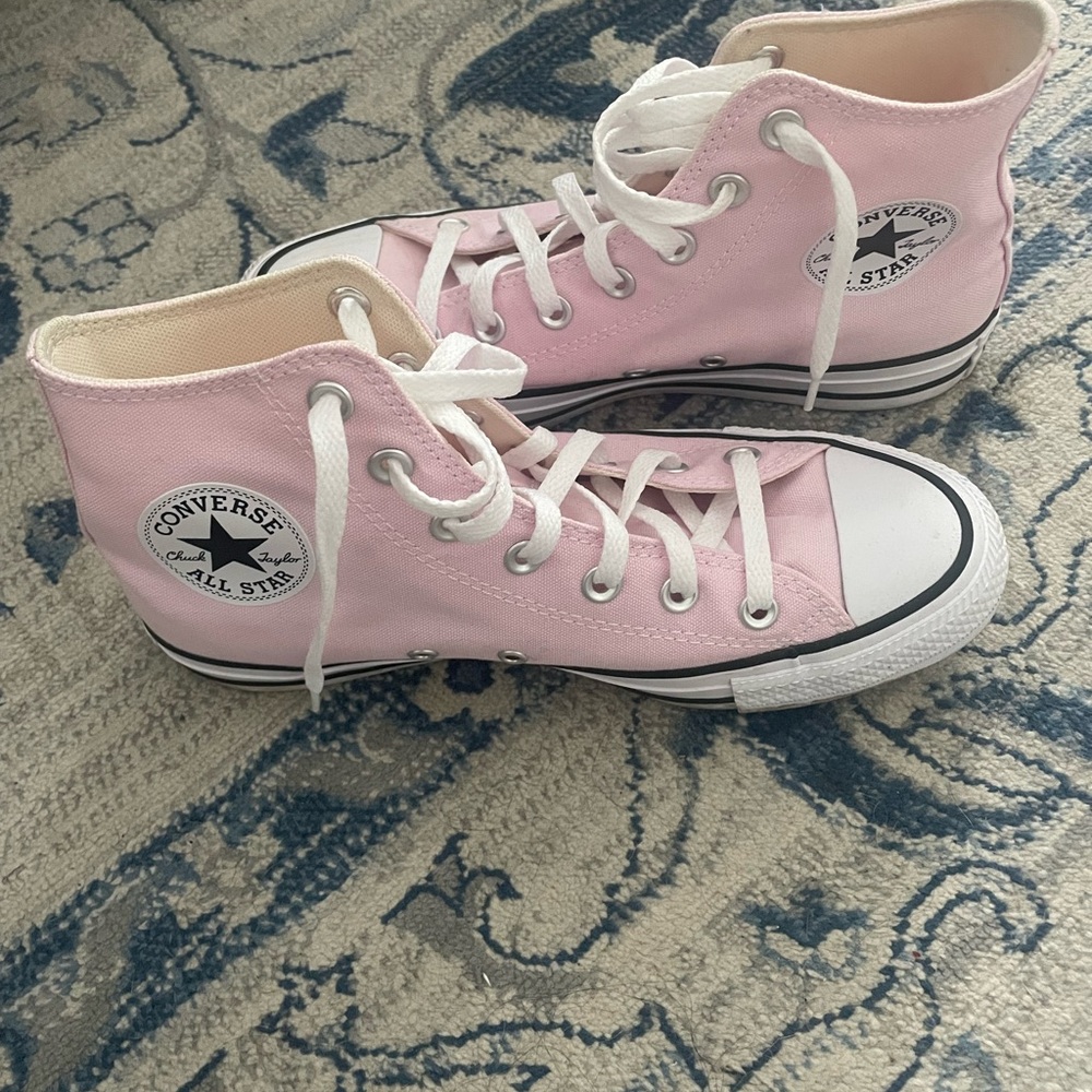 Converse Pink High Top Canvas Sneakers